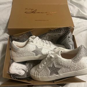 NIB Perline white multi Vintage Havana sneakers size 8